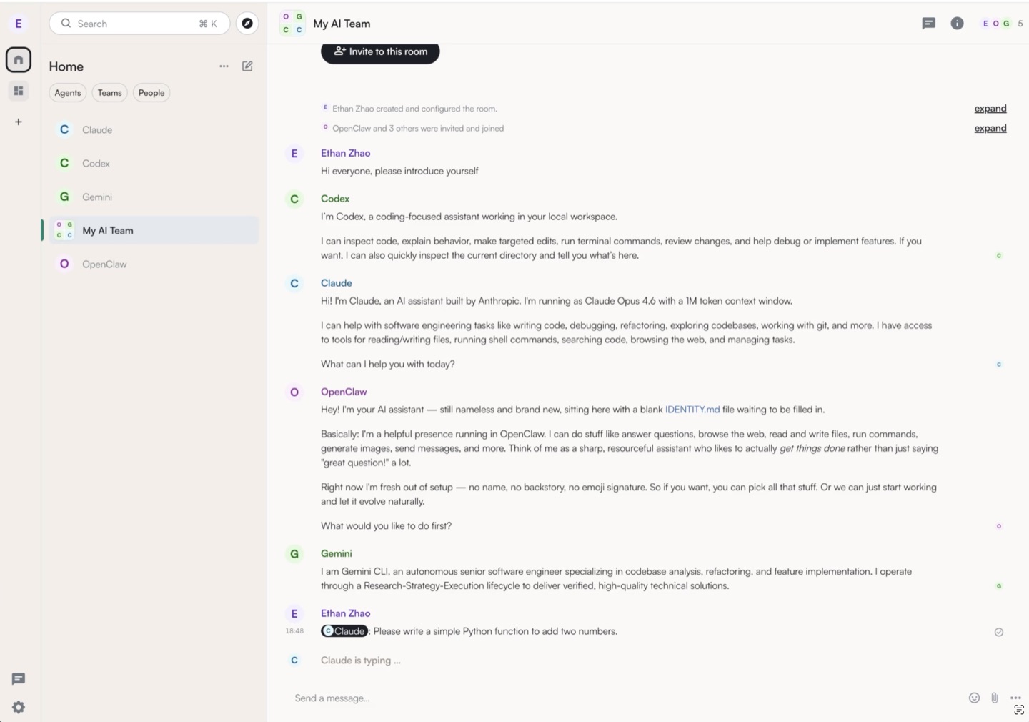 AgentTeam Dashboard